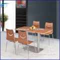 Hot sale canteen furniture canteen dining table and chairs